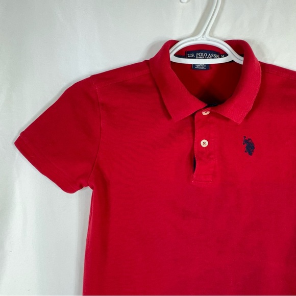 U.S. Polo Assn. Boys Red Polo Shirt - Picture 2 of 5